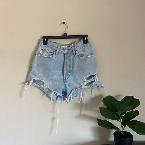 Re/Done Pants - RE/DONE 70s high rise short